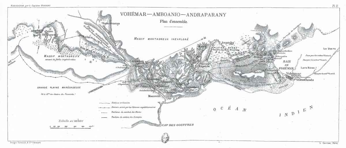 La carte des opérations de Vohemar